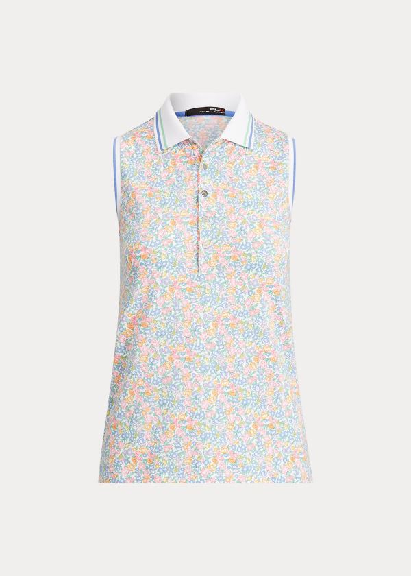 Women's Ralph Lauren Floral Sleeveless Golf Polos | 092316HTY